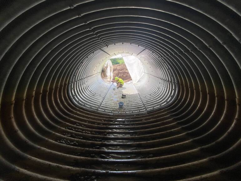 Kagupiiri pipe extension installation july 2021
